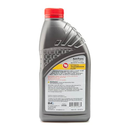 D-A LUBRICANT COMPANY 54566, Autotrans Super Plus Full Synthetic Automatic Transmission Fluid (ATF), 1 Quart (4 Pack) - size: Quart