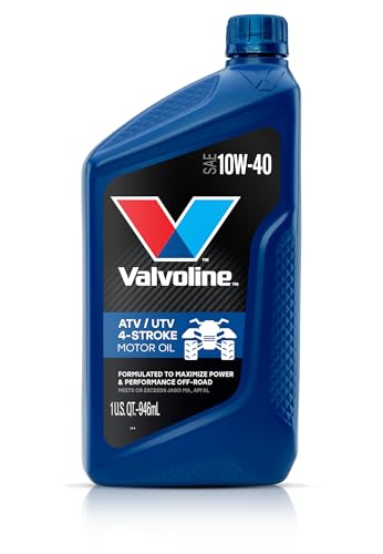 Valvoline 4-Stroke ATV/UTV SAE 10W-40 Motor Oil 1 QT, Case of 6 - size: 1 QT, Case of 6