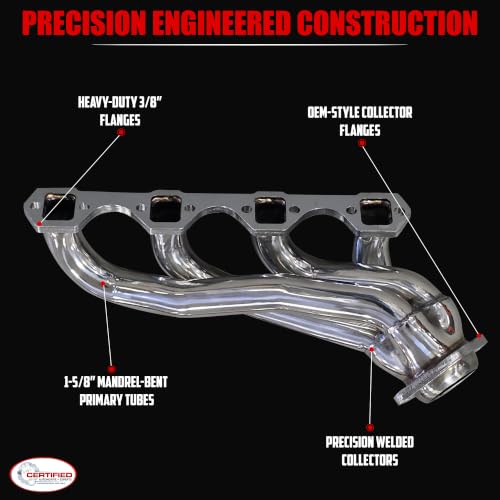 Ceramic Coated Shorty Headers For 1979-1993 Ford Mustang 5.0L Foxbody GT LX - size: Ceramic Coated Shortys 5.0L Fox Body Mustang