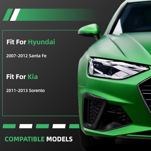 4PCS Front Outer Inner Tie Rod End Link Compatible with for Hyundai 2007 2008 2009 2010 2011 2012 Santa Fe, Compatible with Kia 2011-2013 Sorento EV800231 ES800035 ES800055