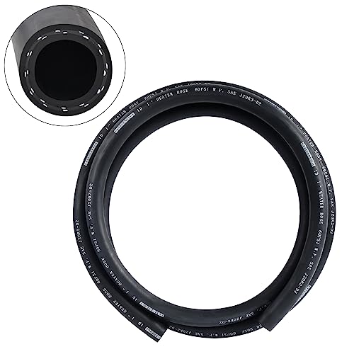 EVIL ENERGY 1" Heater Hose Coolant Radiator Straight 60PSI SAE 20R3 5FT Black - size: 1 Inch