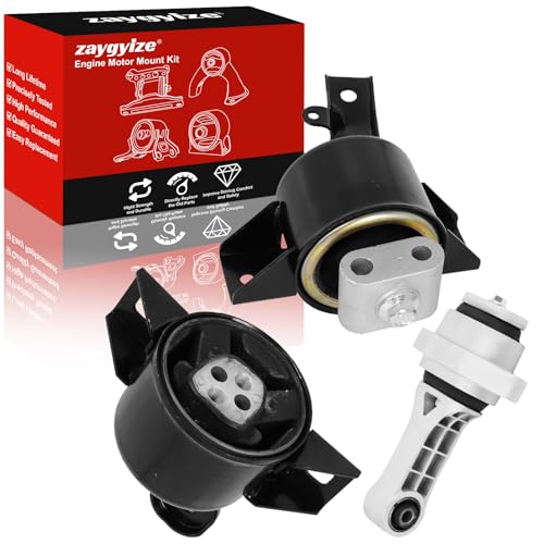 3Pcs Engine Motor Mount & Trans Mount Set Fit for Chevrolet Aveo 2004-2011 - size: 2004-2011 for Chevrolet Aveo L4 1.6L Manual Trans