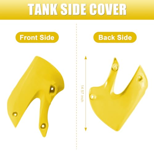 ABS Plastics Kit for Kawasaki KLX110 2002-2013, KX65 2000-2013 - color: Yellow & White