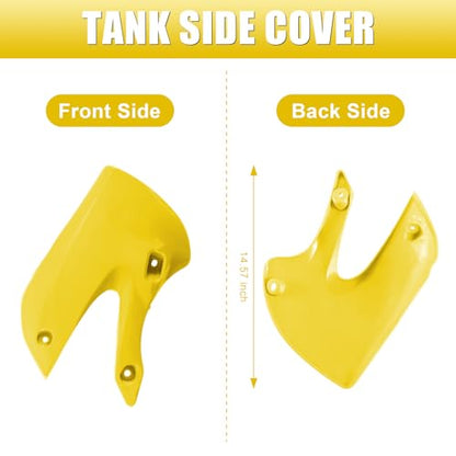 ABS Plastics Kit for Kawasaki KLX110 2002-2013, KX65 2000-2013 - color: Yellow & White