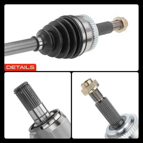 A-Premium Set of 2 Front CV Axle Shaft Assembly - style: Front Driver and Passenger Side