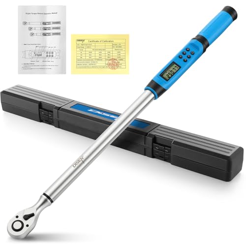 DISEN 1/2" Digital Torque Wrench 17-340Nm 4 Mode Alert 5 Unit ±2% Accuracy - size: 1/2-inch