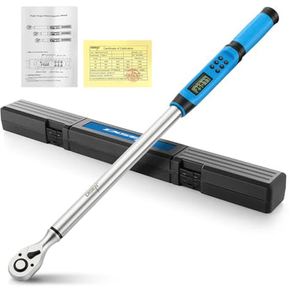 DISEN 1/2" Digital Torque Wrench 17-340Nm 4 Mode Alert 5 Unit ±2% Accuracy - size: 1/2-inch
