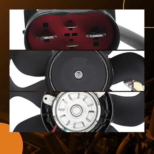 maXpeedingrods Right Passenger Side Electric Cooling Fan w/Module Fits for Audi S4 2010-2012, for Audi S5 2008-2012, 8K0959455E A0028A0114 - size: 8K0959455E