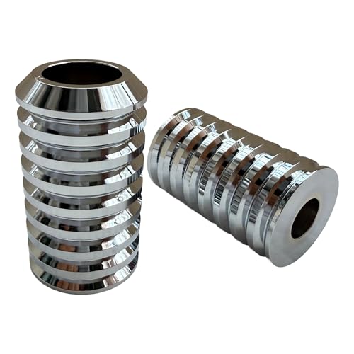 Motorcycle front and rear crash bar decorative wheels, engine crash bar sliders, and saddlebag crash bar decorative covers (Chrome) - color: Chrome