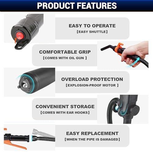 Fuel Transfer Pump Battery Powered - Siphon Pump for Gasoline Transfer Pump - High-Flow 2.2 GPM Electric Oil Pump and Fuel Pump for Liquid Transfer Pump Multi use Water Pump