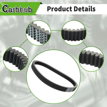 Carbhub ATV UTV Drive Clutch Belt Compatible with Hisun UTV ATV 800 1000 Strike 800 Massimo MSU 800 Cub Cadet Coleman UT800 Bennche Spire 800 Replace Part# 25300-F68-0000