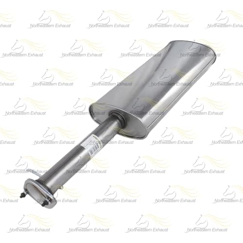 Exhaust Muffler Compatible with GMC Envoy XUV 2004-2005 4.2L 5.3L | Stainless Steel | Northeastern Exhaust | Includes Clamp and Hanger | Direct-Fit Replacement