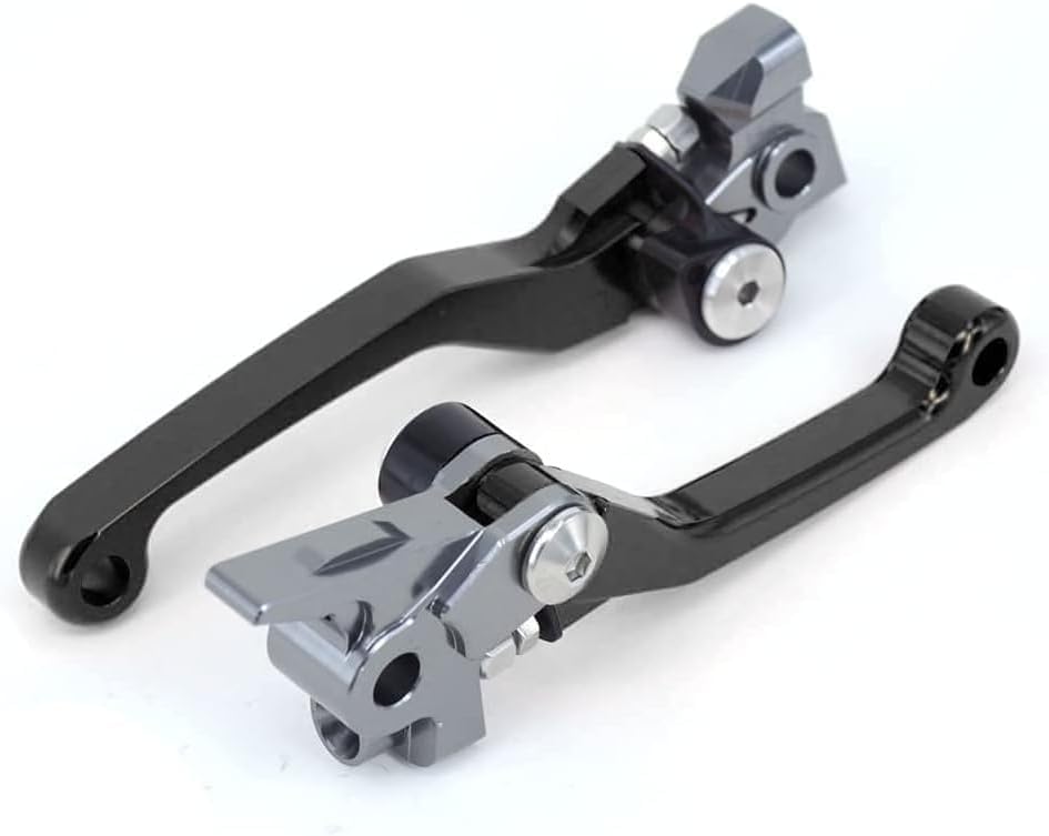 JFG RACING Dirt Bike Foldable Clutch Brake Levers for XC EXC FE TC EXCF - color: Black