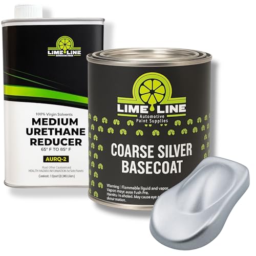 LiME LiNE Automotive Basecoat with Urethane Reducer Quart Combo Pack (Silver Combo.) - color: Silver Combo.