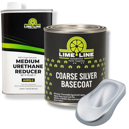 LiME LiNE Automotive Basecoat with Urethane Reducer Quart Combo Pack (Silver Combo.) - color: Silver Combo.