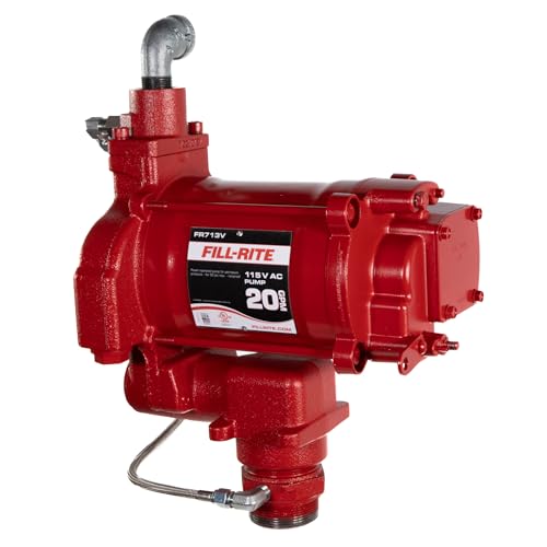 Fill-Rite FR713V 115V 20 GPM Fuel Transfer Pump w/AST Remote | Gasoline, Diesel, Kerosene, Ethanol Blends, Methanol Blends & Biodiesel up to B20 - size: 1 1/4" Inlet - 3/4" Outlet, style: 115V Remote Package