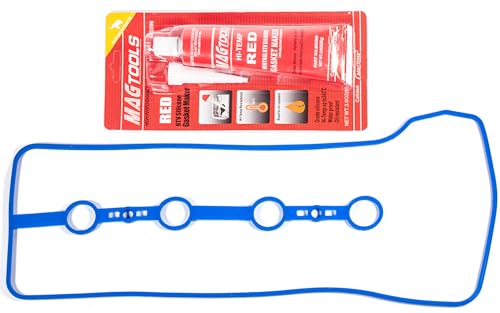 VS50530R 2001-2012 Compatible with Pontiac Vibe Scion TC XB Toyota Camry Corolla Highlander Matrix Rav4 Valve Cover Gasket & High Temperature(650º F) Gasket Maker 2.0L 2.4L L4 2AZFE 1AZFE VS50362