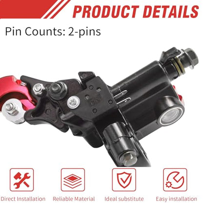 Universal Motorcycle Brake Lever 7/8" 22mm Handlebar Brake Master Cylinder Clutch Levers Set, Hand Grips, Handlebar Ends Replacement for Harley Honda Kawasaki Suzuki Yamaha, Red Left + Right