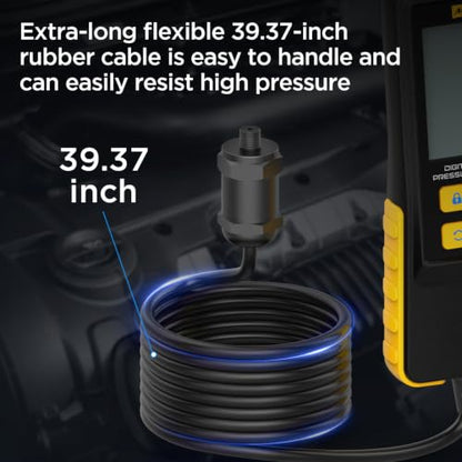 AUTOOL Digital Compression Tester Engine Compression Gauge 0-426PSI Petrol