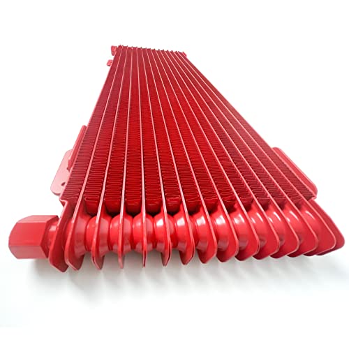 Low Pressure Drop Trans Cooler 40K Transmission Oil Cooler Kit 47391 Compatible with Heavy Duty 40,000 GVW Max including Mounting Hardware, Towing Applications and Advanced Cooling Protection LPD47391 - color: RED