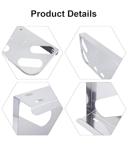 Tail Light Panel Stainless Steel Chrome Finish with Four 4.2"x2.54" Ovals and Three 2.31" Round Light Cutouts(7 Holes), Rear Center Light Panel for Semi Truck Trailers - style: 4x4.2"Ovals & 3x2.31" Round Holes