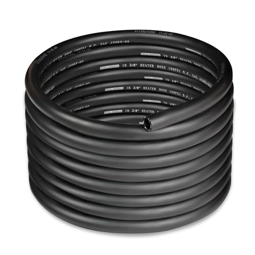 EVIL ENERGY 3/8" Heater Hose Coolant Radiator Straight 100PSI SAE 20R3 20FT Black - size: 3/8 20FT