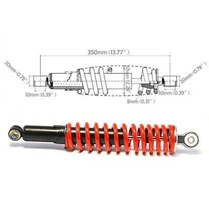 2PC 14'' 350mm Front Shock Absorber for Dirt Bike ATV Go kart Quad Taotao Buggy
