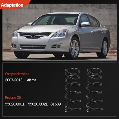 Rear Left & Right Suspension Coil Spring Set Compatible with Altima - size: 2007-2013 Altima 2.5L 3.5L