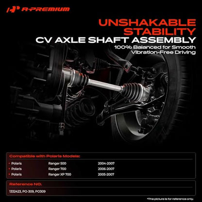 A-Premium Front Driver or Passenger Side CV Axle Shaft Assembly - style: Front Driver or Passenger Side
