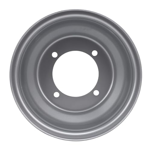 8 Inch ATV Wheel Rim, 4 Lug Design Aluminum Alloy Off Road Wheel for Go Karts, Black 78mm Hole Distance ATV Parts - size: Four Hole (Hole Spacing: 110mm / 4.33in)