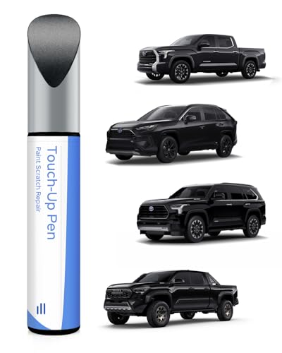 202 Black Touch Up Paint Compatible with Toyota Exact Match Chips and Nicks Touch Up - color: Black(202) compatible with All Models