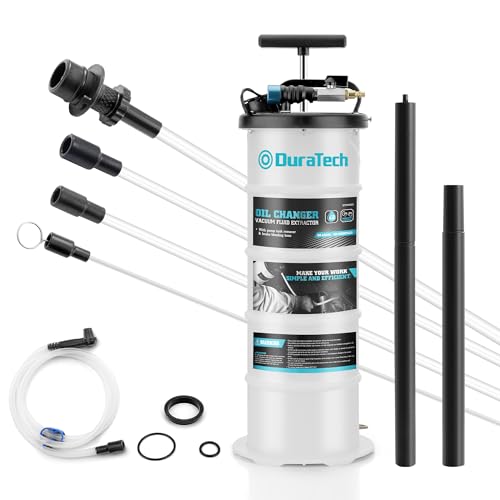 DURATECH 6.5L Oil Extractor Pump, Pneumatic Manual Fluid Extractor