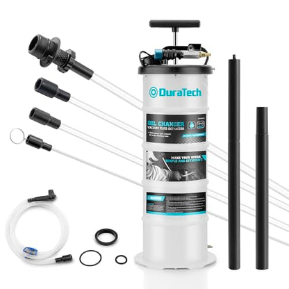 DURATECH 6.5L Oil Extractor Pump, Pneumatic Manual Fluid Extractor