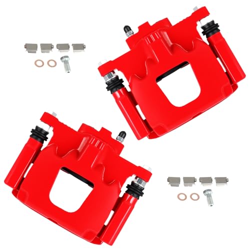 cciyu Rear Left & Right Disc Brake Calipers Assembly 18B5046 18B5047 - size: Rear[18B5046+18B5047]