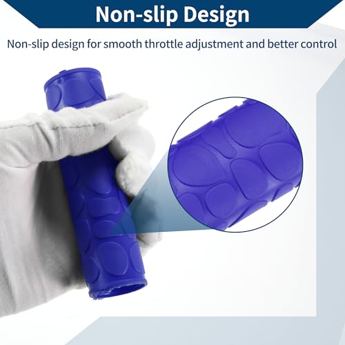 1 1/8" / 29mm 1 1/8" / 29mm Motorcycle Hand Grips Cover Kit Non Slip Rubber Handlebar Grips for Motorcycle Scooter Bicycle ATV Blue 1 Set - color: Blue