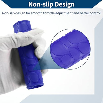 1 1/8" / 29mm 1 1/8" / 29mm Motorcycle Hand Grips Cover Kit Non Slip Rubber Handlebar Grips for Motorcycle Scooter Bicycle ATV Blue 1 Set - color: Blue
