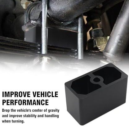 3 Inch Universal Billet Aluminum Leaf Spring Lowering Block Kit - size: 3 Inch