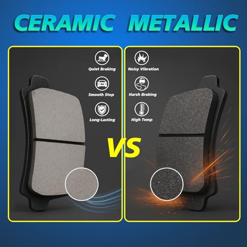 HARUMA D465A Front Ceramic Brake Pads, 4PCS - size: HBKP8013