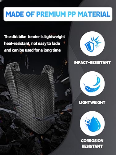 Carbon Fiber Pattern Rear Wheel Fender for Talaria MX3 MX4 MX5 - color: Carbon Fiber Pattern-1