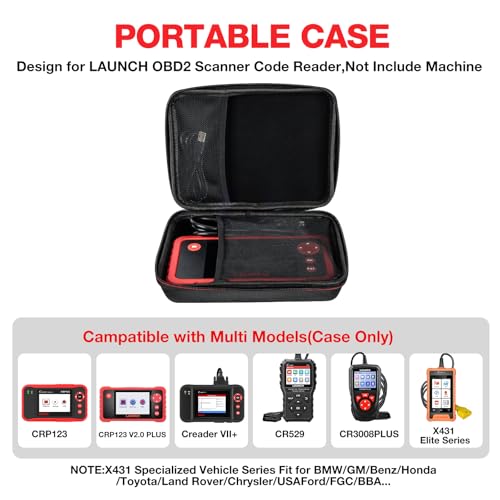 KINGBOLEN Protective Case Storage Bag for Launch OBD2 Scanner