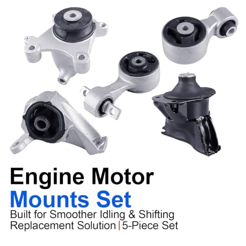 5PCS Engine Mount Set fit for 06-11 Civic 2.0L Manual - size: Civic 06-11 2.0L