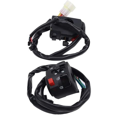 7/8" 22mm Motorcycle Switches Motorbike Horn Button Turn Electric Fog Lamp Light Start Handlebar Controller Switch OXCBKGLM005
