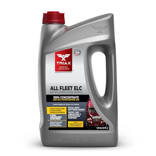 Triax All Fleet ELC Coolant & Antifreeze, Diesel Extreme HD NOAT, 1 Million Mile, 8 Year, 20,000 HRS, CAT EC-1, Concentrate (1 Gallon) - size: 1 GAL