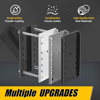 JEACENT Trailer Spare Tire Mount for Utility Trailer Accessories,3-Nut Design Spare Tire Carrier,Fits Most 5,6 & 8 Lugs Wheels, Hold 4.5″, 4.75″,5",5.32",5.5″,6.5"and 6.7" Bolt Patterns,Up to 160 Lbs - size: 3 Nut 4.5-6.7 Inch