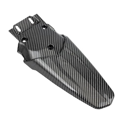 Ebike Front Rear Fender Set Mudguard Fender Protector - color: License Plate Fender Kit, size: Carbon Fiber