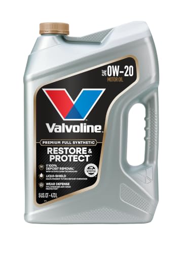 Valvoline Restore & Protect Full Synthetic 0W-20 Motor Oil 5 Quart - size: 5 QT, style: Restore & Protect