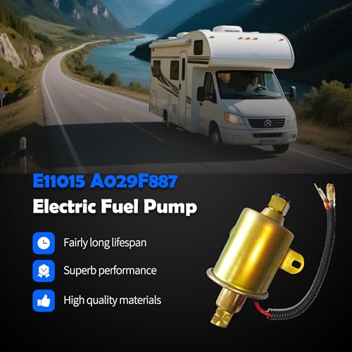 Electric Fuel Pump E11015 A029F887 Compatible with Cummins Onan - size: E11015