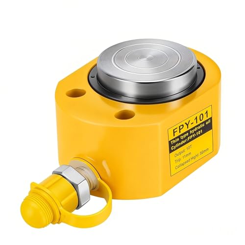10T Hydraulic Cylinder 11mm/0.43” Stroke Single Acting Lifting Cylinder - size: 10T 11mm/0.43” Stroke Retract Automatically