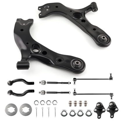 maXpeedingrods 8Pcs Suspension Kit for Toyota RAV4 2006-2018 Front Lower Control Arms with Ball Joint and Tie Rod Sway Bars, K620587 K620586 - size: 8Pcs