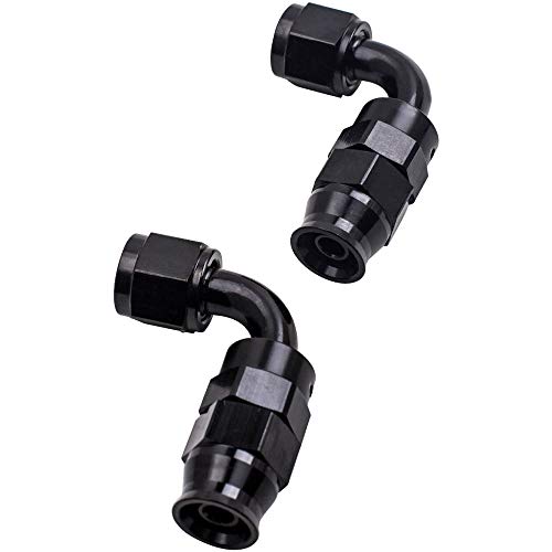 20FT 6AN Fuel Line Kit, 10PCS AN6 Reusable Swivel Fuel Hose Fitting Adapter - size: 6AN